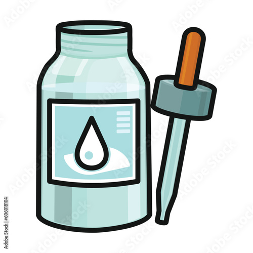 Dropper of bottle vector icon.Color vector icon isolated on white background dropper of bottle .