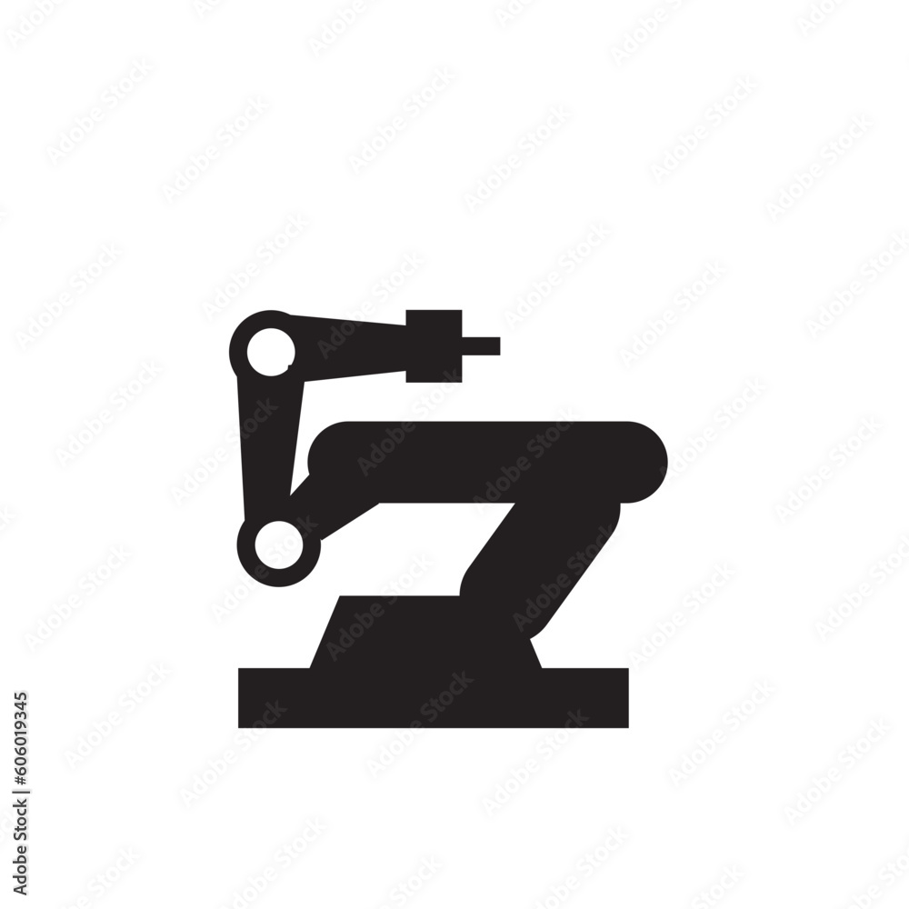Indusrty Machine Robot Icon Indusrty Machine Robot Icon