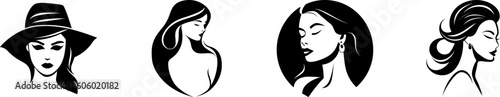 Woman Vector Drawing Logo