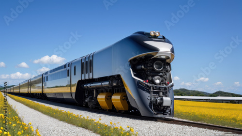Locomotive futuriste puissante photo