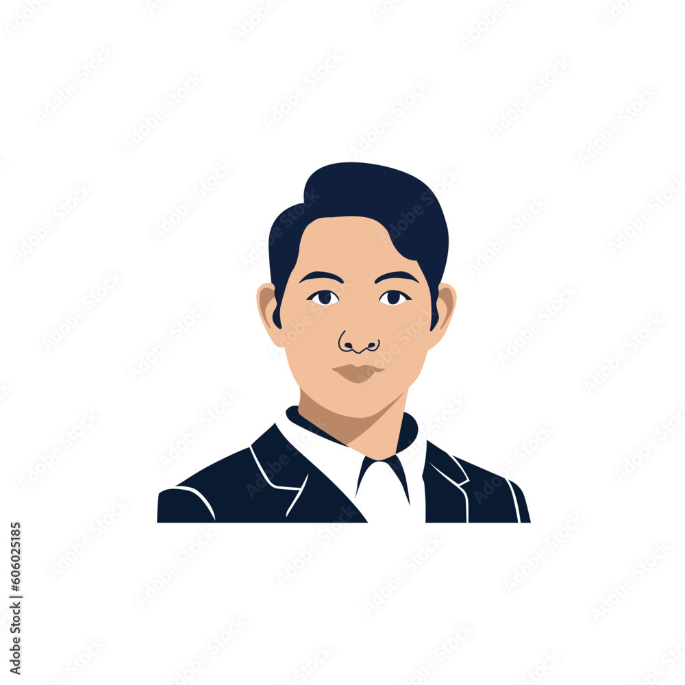 professional man avatar profile picture wearing black shirt vector illustration template design professional man avatar profile picture wearing black shirt vector illustration template design