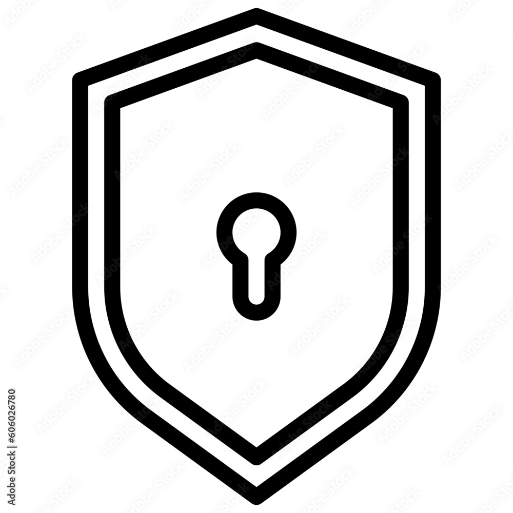 Shield outline icon Shield outline icon
