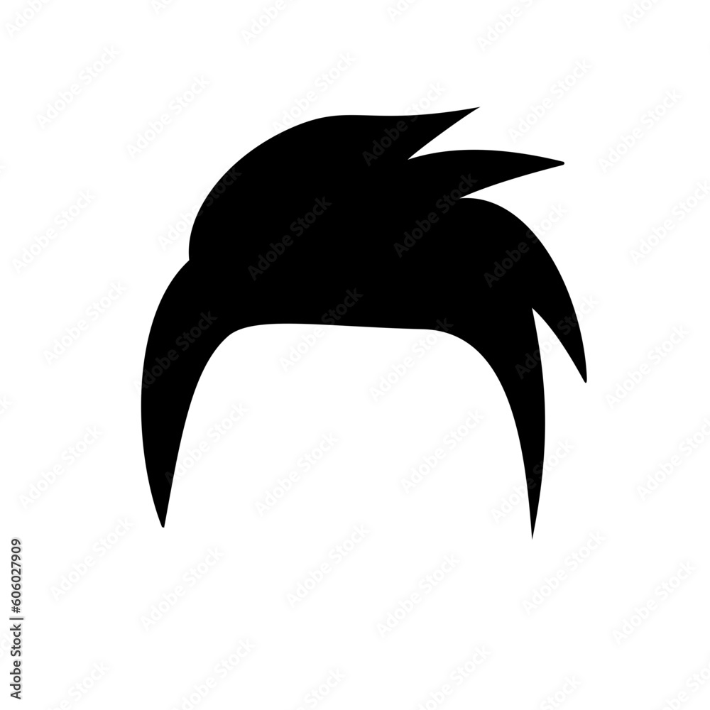 Naklejka premium silhouette of men's hairstyles