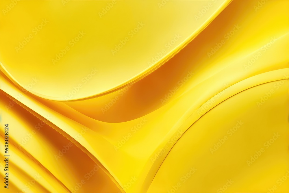 Obraz premium Full frame abstract yellow background - AI Generated