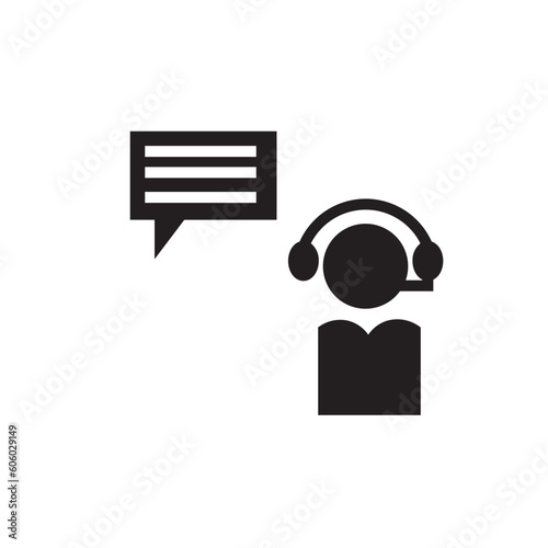 Chat Bubble Costumer Icon