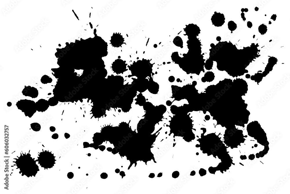Ink splash. Grunge splatters. Abstract background. Grunge text banner. Bright watercolor spot.