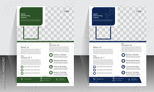 Corporate business flyer template design set with blue, magenta, red and yellow color.Brochure design,
Template vector design for Brochure, AnnualReport, Magazine, Poster, Corporate Presentation, Port