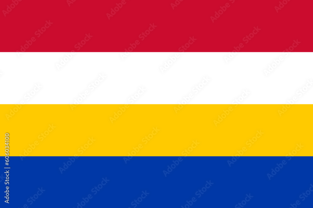 Obraz premium Flag of Renkum Municipality (Gelderland or Guelders province, Kingdom of the Netherlands, Holland)