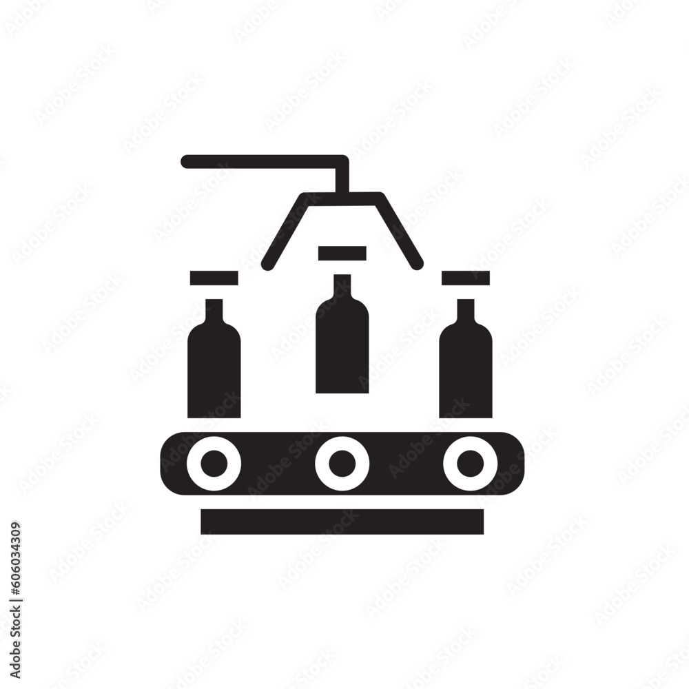 Vaccine Production Industry Icon Vaccine Production Industry Icon