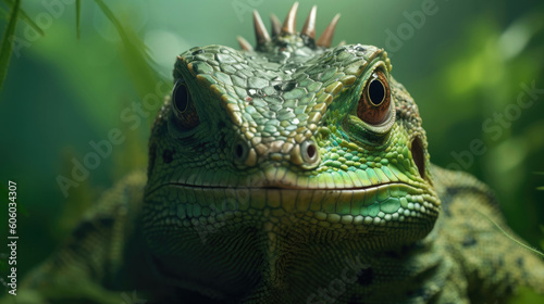 Close-up portrait shoot of a lizard