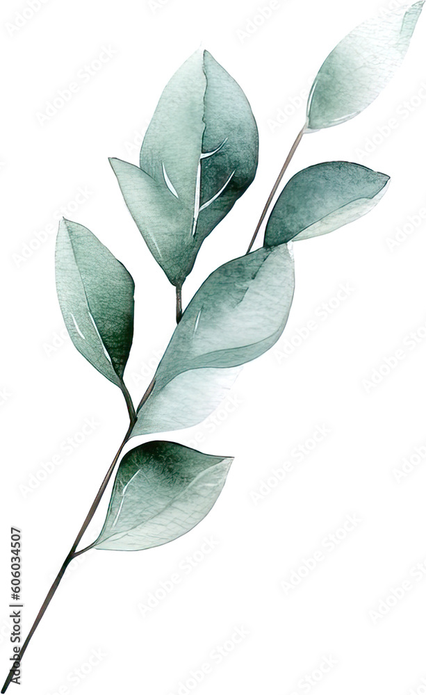 Obraz premium beautiful watercolor leaves