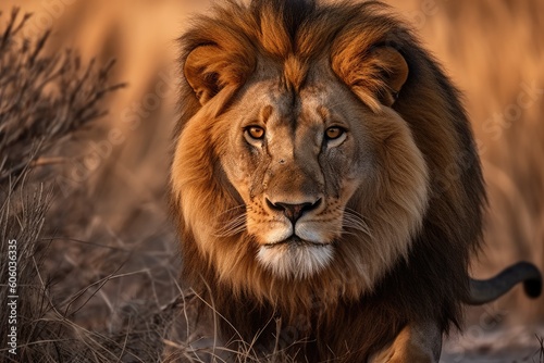 Regal Roar: Dramatic Lion Photograph