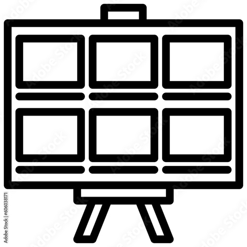 Story board outline icon