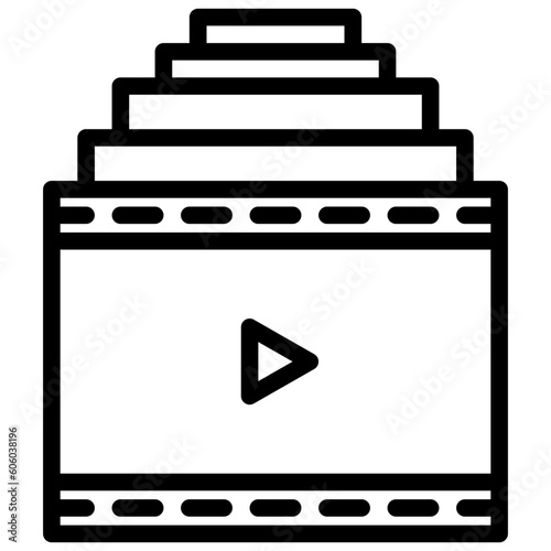 Playlist outline icon