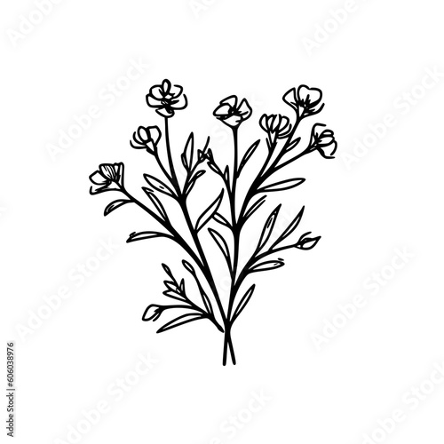 Twig vector illustration isolated on transparent background © arte ador