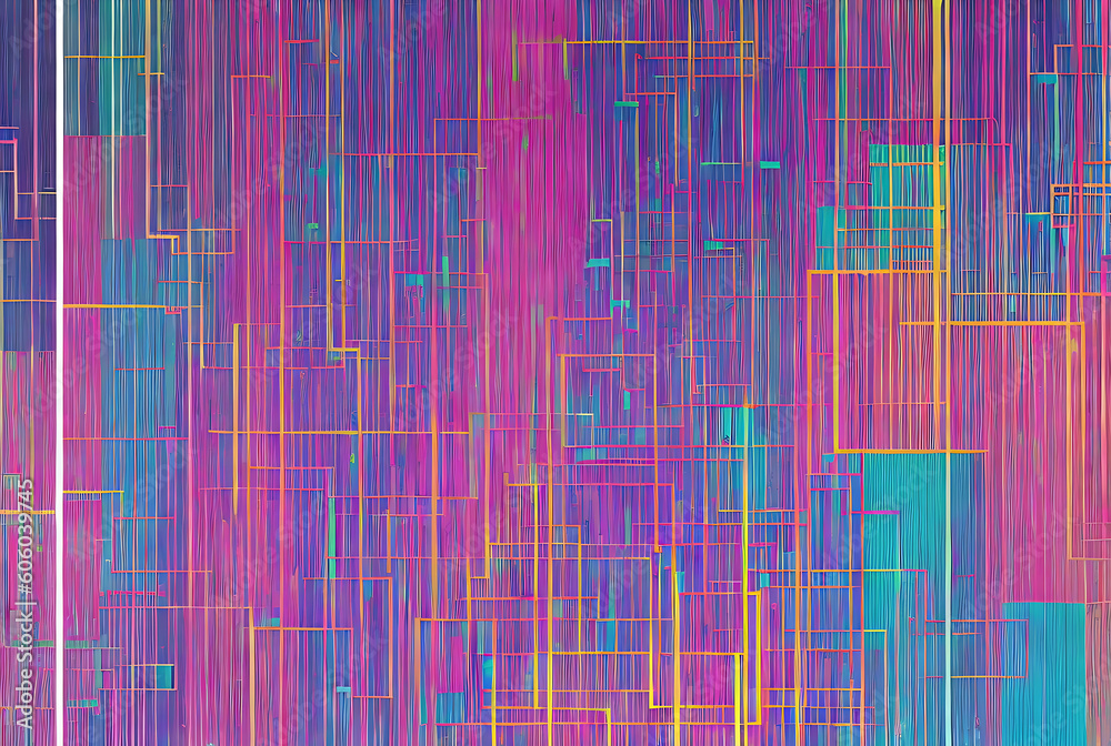 Geometric panels with neon glitter and contrast. Geometric panels with neon glitter and contrast.