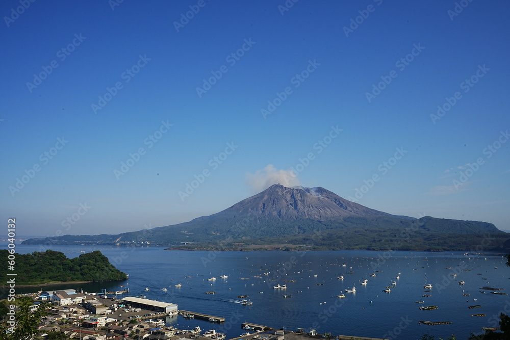 Sakurajima Volcano Mountain in Kagoshima, Japan - 日本 鹿児島 桜島 