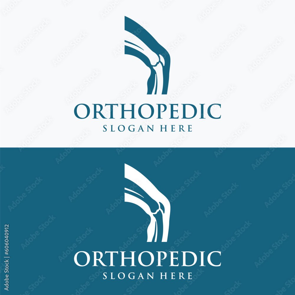 Bone or orthopedic logo template design for bone care and bone health ...