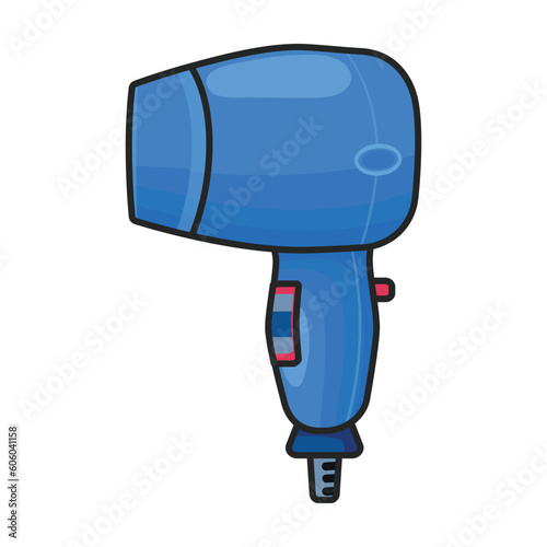 Hair dryer vector icon.Color vector icon isolated on white background hair dryer .