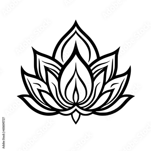 Lotus vector illustration isolated on transparent background