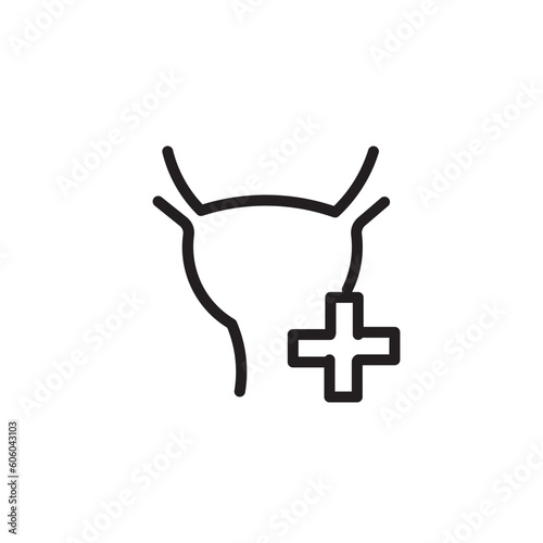 Gallbladder Health Cancer Outline Icon