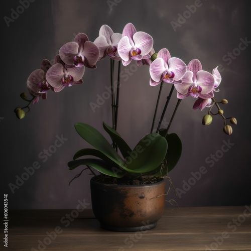 orchid in vase