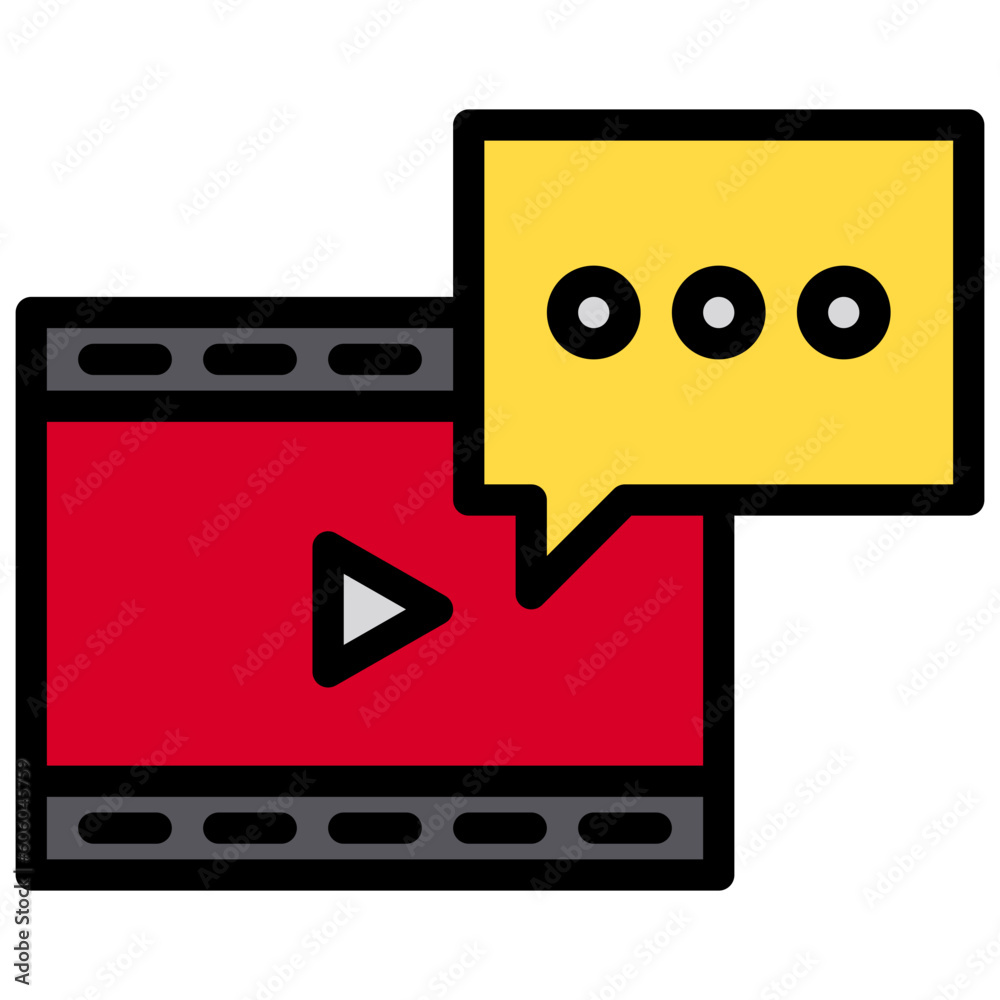 Interactive filled outline icon Interactive filled outline icon