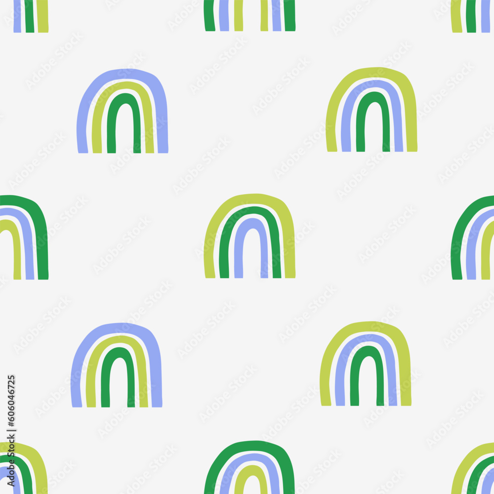 Abstract contemporary background, trendy pattern. Seamless pattern with rainbow in pastel beige. Vector illustration for card, print on clothes. Abstract contemporary background, trendy pattern. Seamless pattern with rainbow in pastel beige. Vector illustration for card, print on clothes.