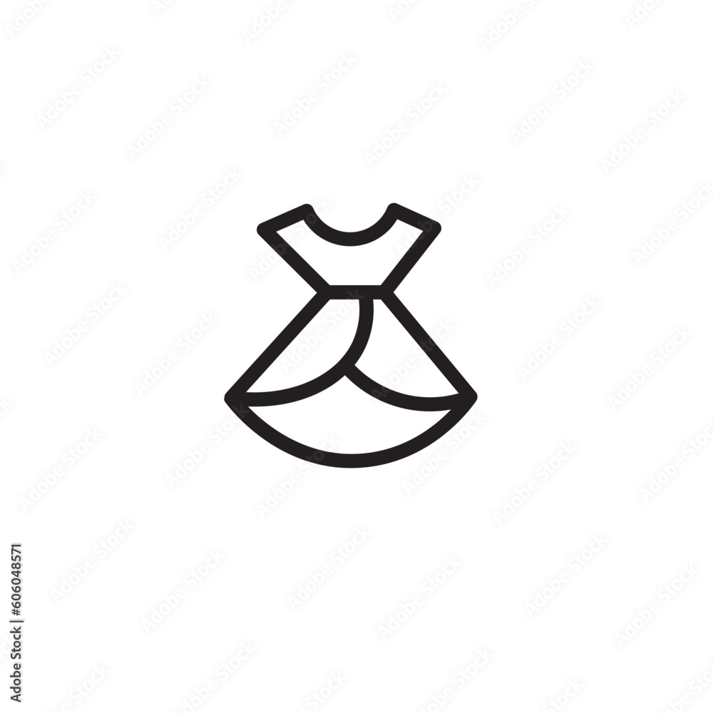 Fashion Dress Clothes Outline Icon Fashion Dress Clothes Outline Icon