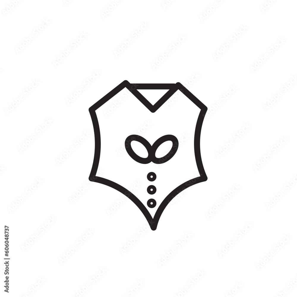 Clothing Woman Dress Outline Icon