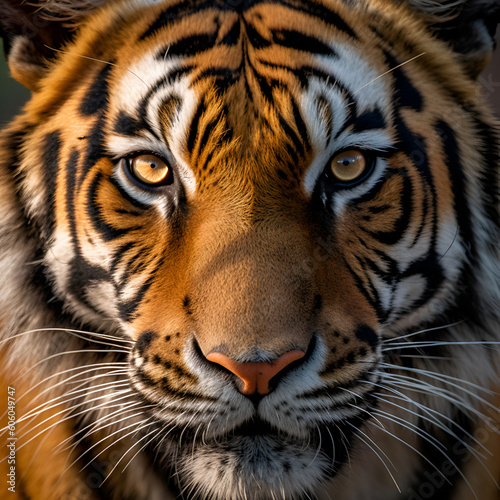 Portrait of a Royal Bengal Tiger  Panthera tigris altaica 