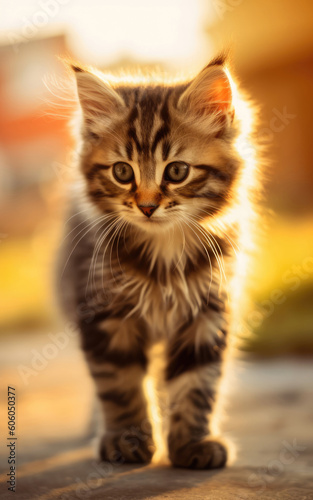 Cats, backgrounds, wallpaper, digital illustrations, AI generated © Graphinate