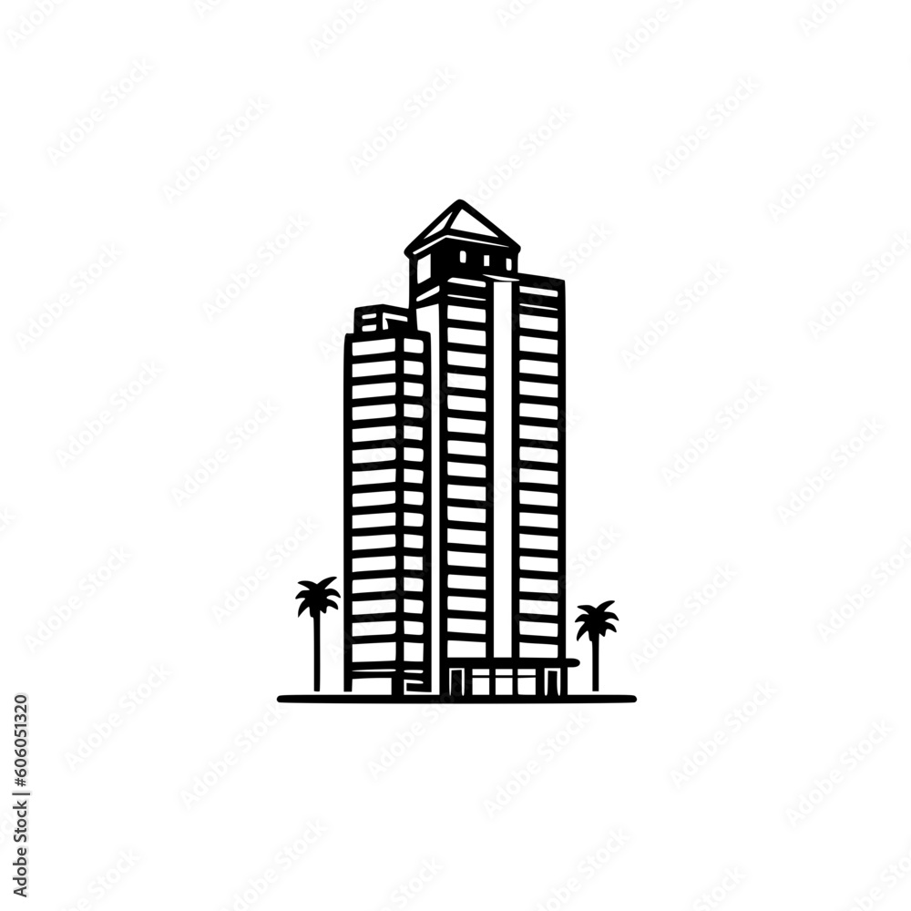 Building vector illustration isolated on transparent background