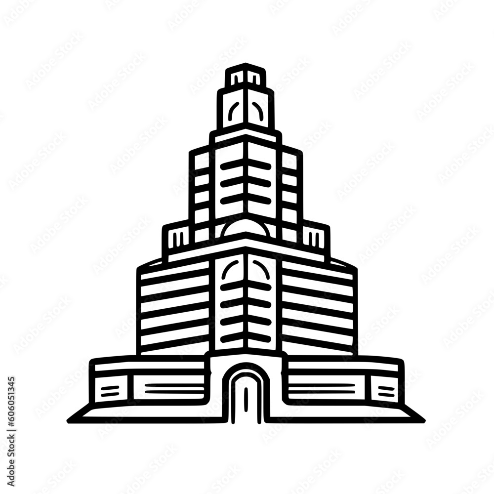 Building vector illustration isolated on transparent background
