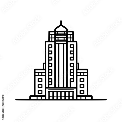 Building vector illustration isolated on transparent background