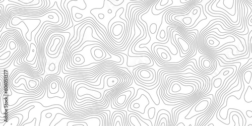 Topographic map background geographic line map with elevation assignments. Modern design with White background with topographic wavy pattern design.paper texture Imitation of a geographical map shades