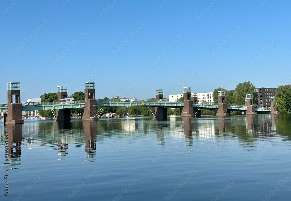 bridge over river havel in berlin germany