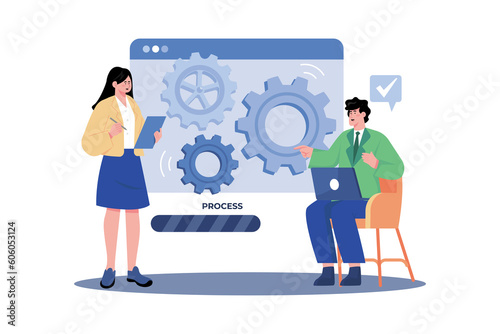 Operations manager streamlining business processes.