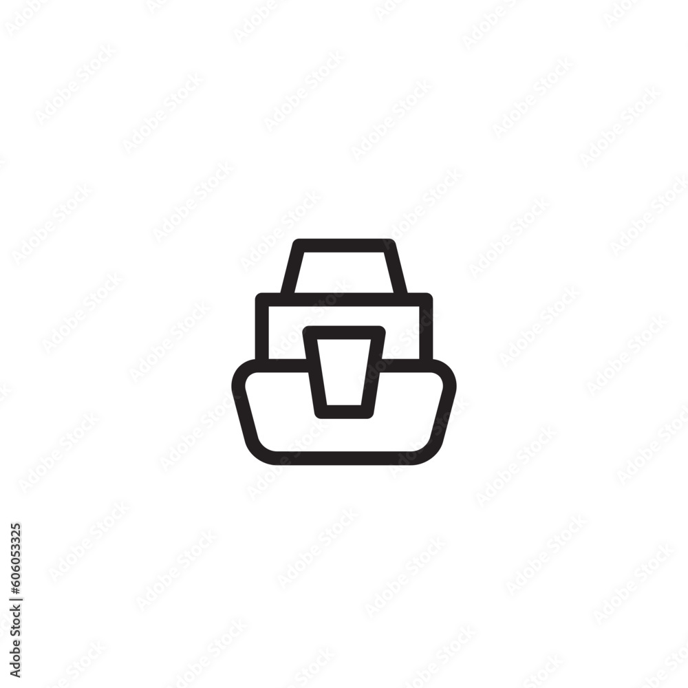 Boat Ferry Ship Outline Icon Boat Ferry Ship Outline Icon