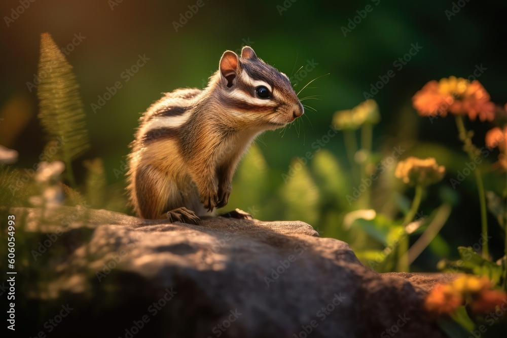 Charming Photo of Chipmunks Having Fun Amidst Tree Bark Charming Photo of Chipmunks Having Fun Amidst Tree Bark