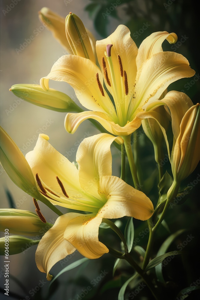 yellow lily flower yellow lily flower