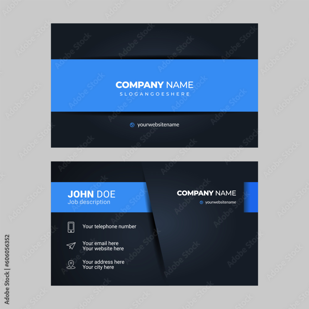 Business Card Design Template. Business Card Design Template.