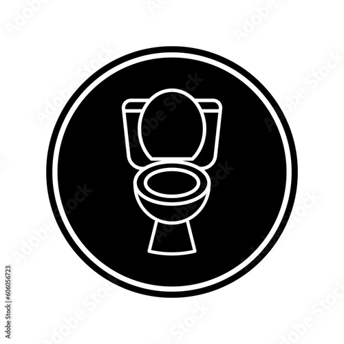 Toilet icon vector on trendy design