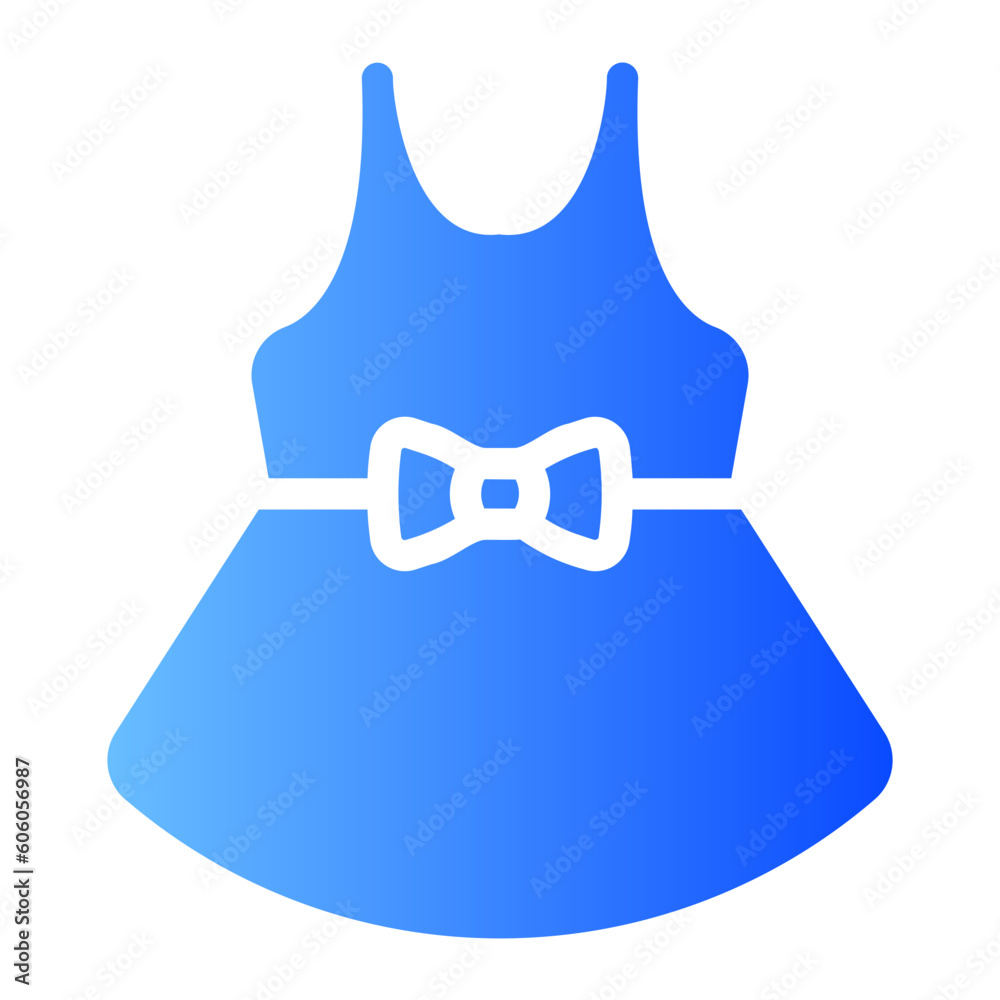 baby dress gradient icon baby dress gradient icon