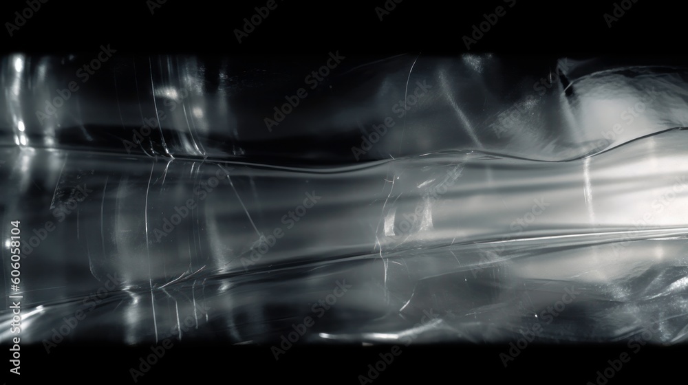 Glossy Plastic Wrap Background with Abstract Pattern generated by AI