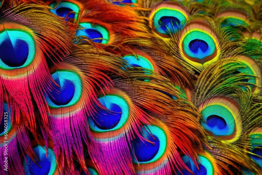 Obraz premium peacock feather background