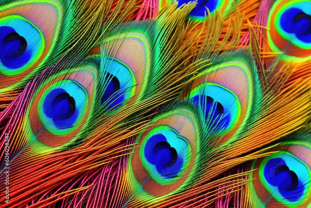 Obraz premium peacock feather background