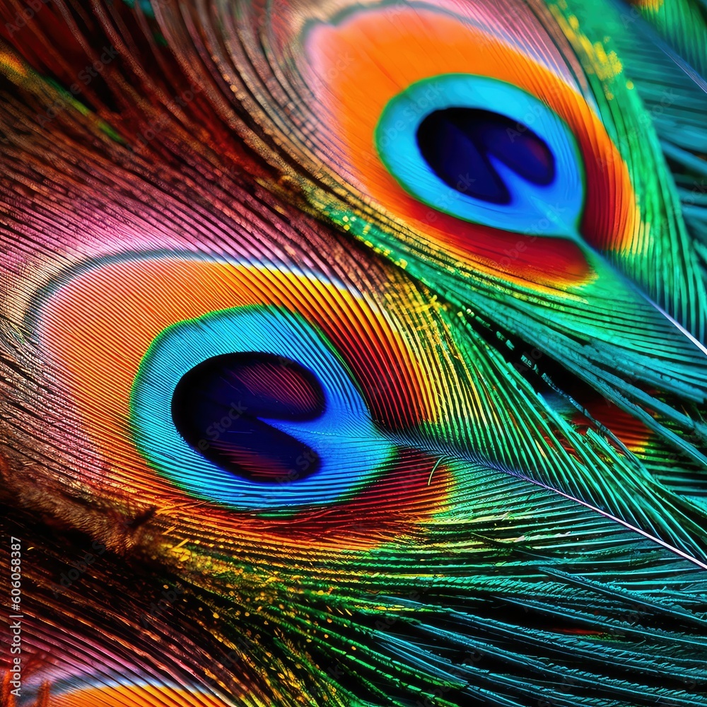 Obraz premium peacock feather background