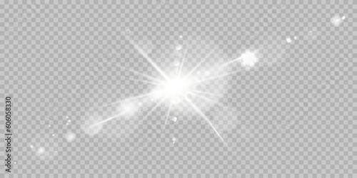 Vector transparent sunlight special lens flare light effect. Stock royalty free vector illustration. PNG 