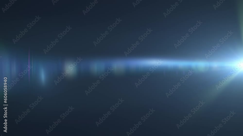 Abstract loop blue optical shine flare light flickering from right bottom to up side animation background for screen project overlay. 4K seamless loop dynamic kinetic bright star light rays effect. Abstract loop blue optical shine flare light flickering from right bottom to up side animation background for screen project overlay. 4K seamless loop dynamic kinetic bright star light rays effect.